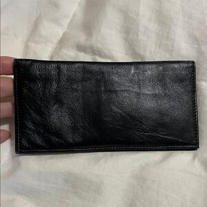 GRIFFIN CLASSICS | Black | Genuine Leather | Made in USA | Slim | Folding Wallet